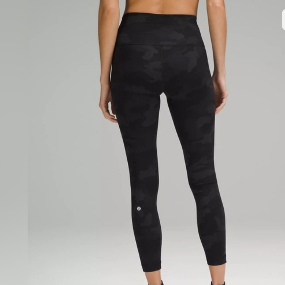 Lululemon Wunder Train High-Rise Tight 25"Heritage 365 Camo Deep Coal Mult Sz12